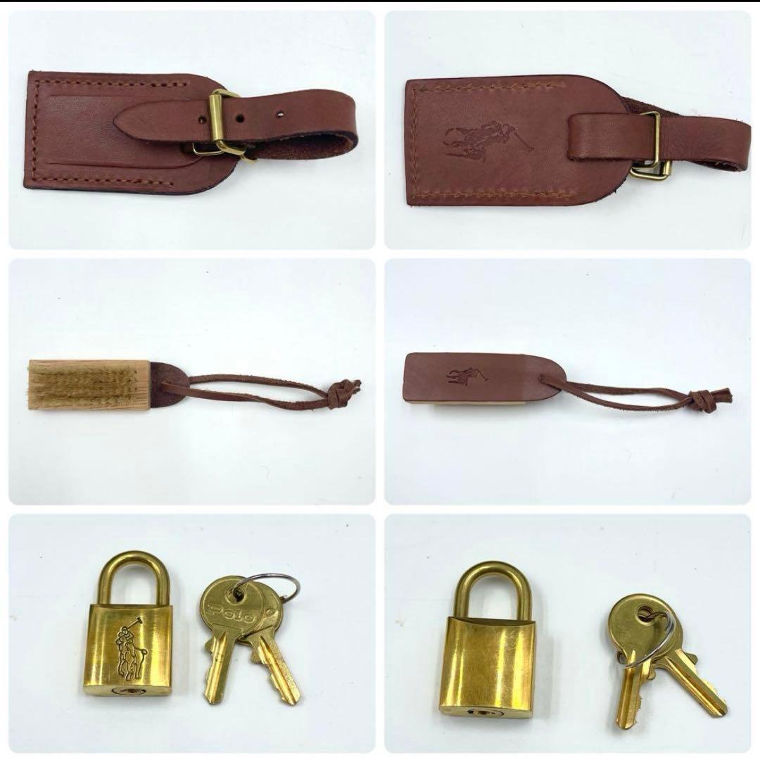 付属品完備 美品 ポロラルフローレン ボストンバッグ 2way 千鳥格子 総柄