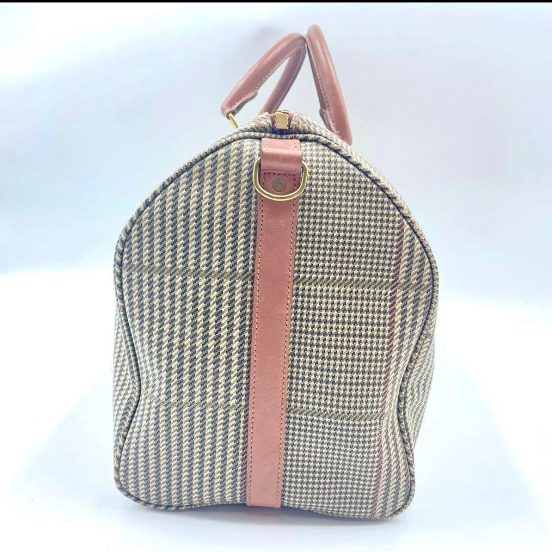 付属品完備 美品 ポロラルフローレン ボストンバッグ 2way 千鳥格子 総柄