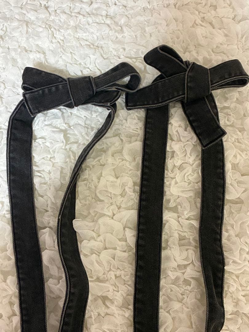 パンツ ANDMARY Ribbon denim allinone