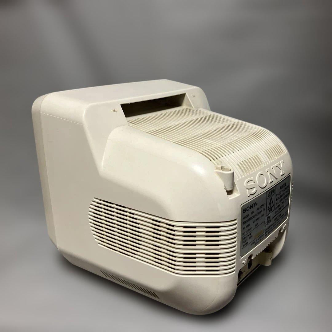 破損箇所あり・動作OK・SONY KV-10PR1・白・小型カラーテレビ