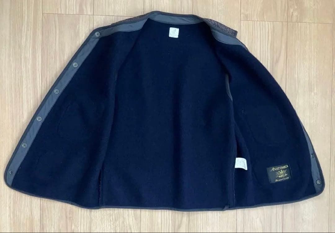 ANATOMICA アナトミカ ブラウンズビーチベスト 44 ごま塩 USN