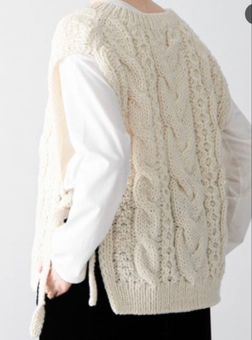 新品 かぐれ ペルーアランニットベスト ベスト