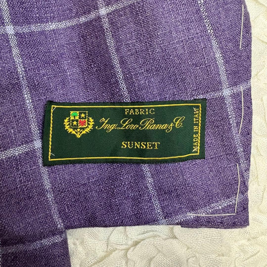 未使用級Brilla /ロロピアーナ シルクカシミヤ ウインドウペーンジャケット