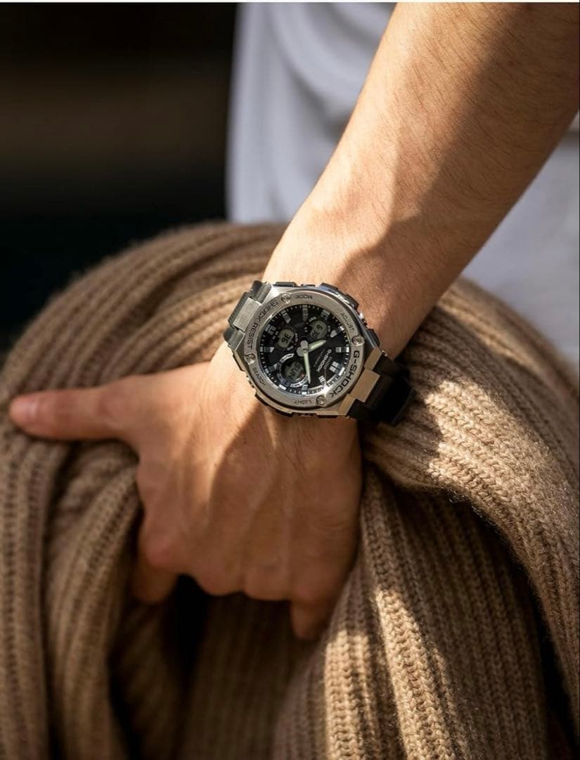 G-SHOCK ！極美品！カシオ G-STEEL GST-W110-1AJF