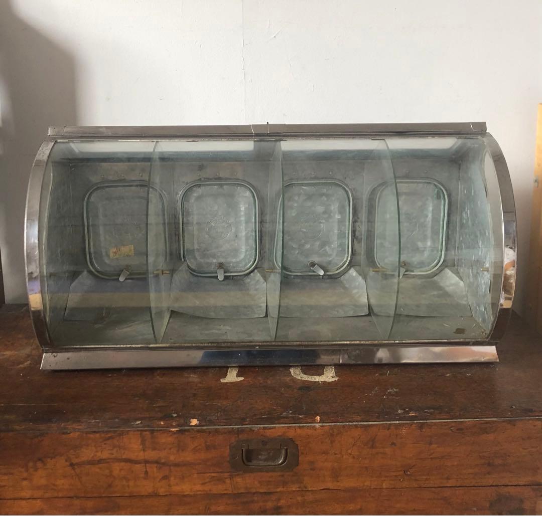 昭和レトロ　ガラス製ディスプレイケース