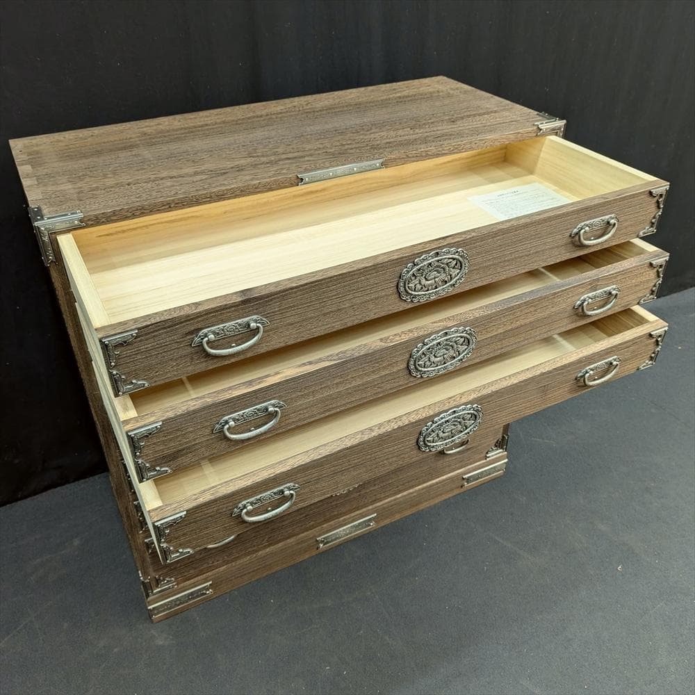 美品　丸石商事　桐箪笥　整理箪笥　箪笥　タンス　たんす　着物　衣類　蟻組　気密
