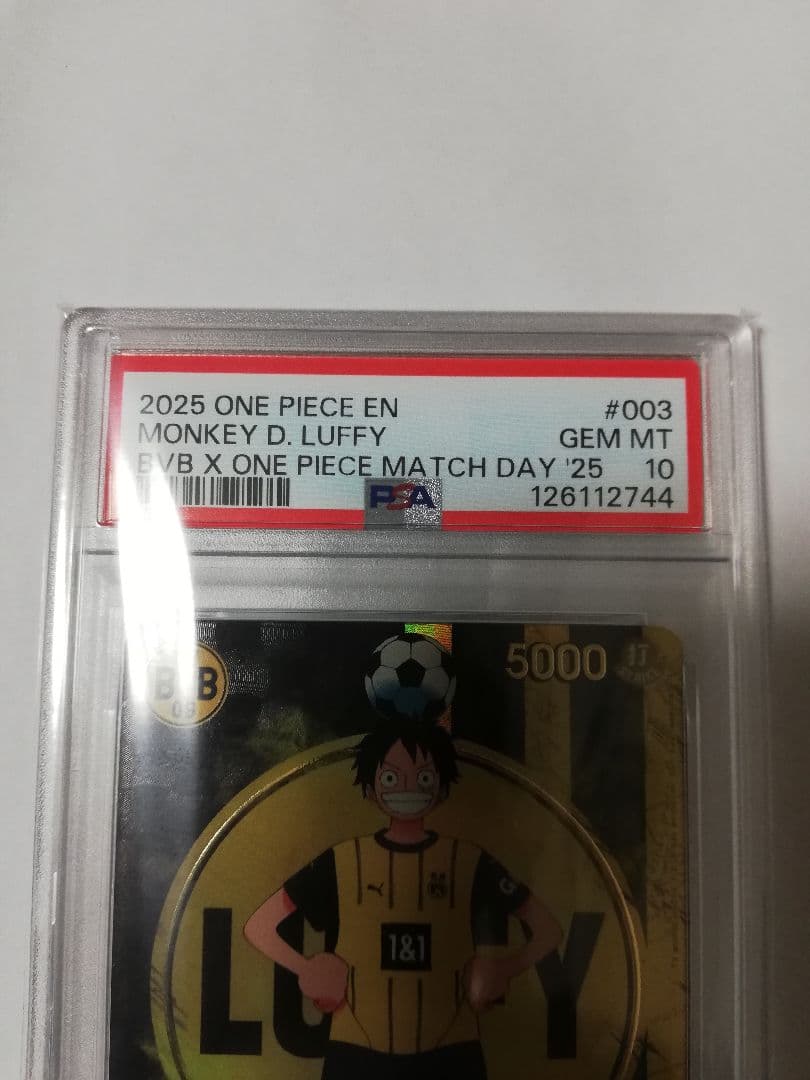 ワンピース　PSA10　ドルトムントルフィMONKEY D. LUFFY　BVB