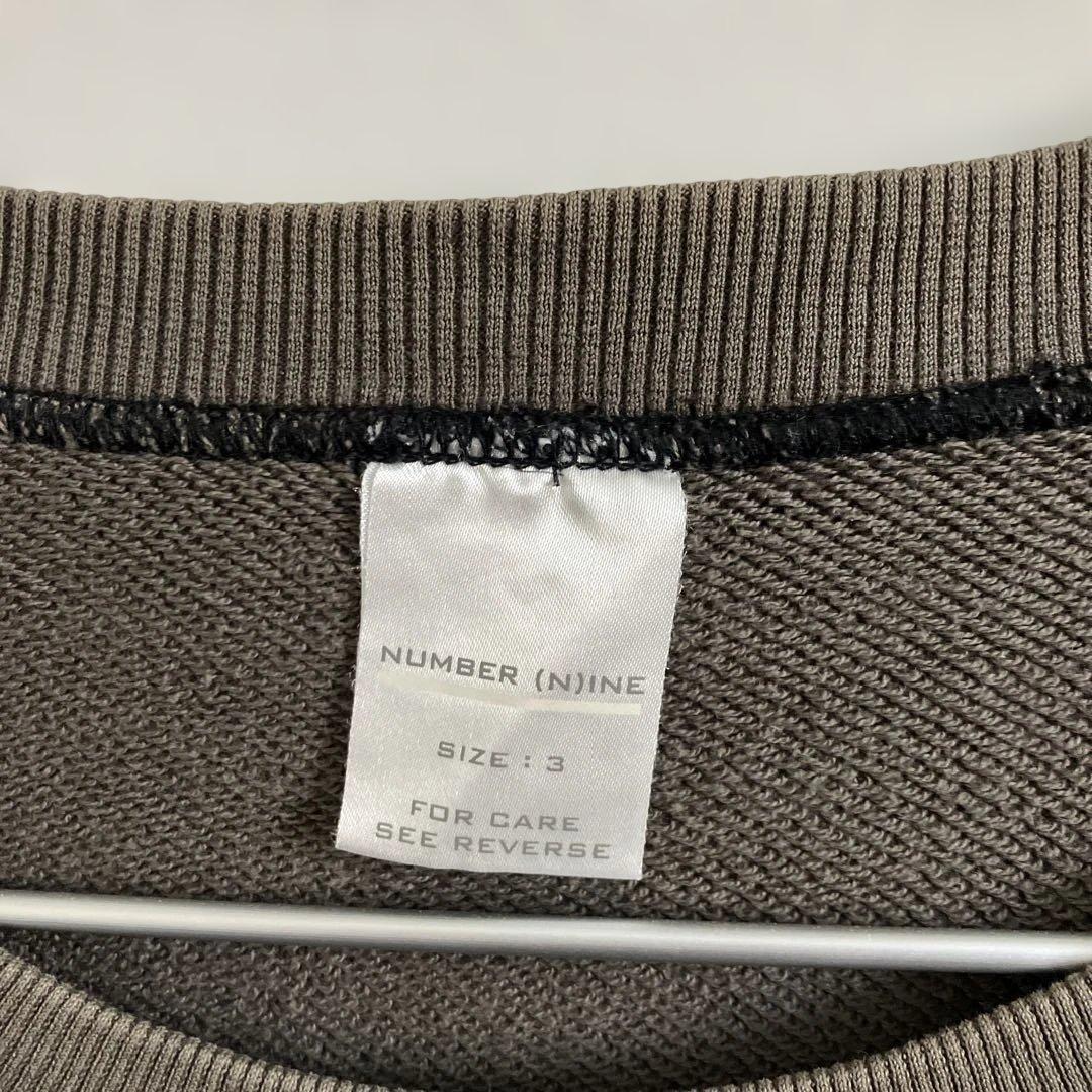 NUMBER (N)INE ダークグレー トレーナー サイズ3