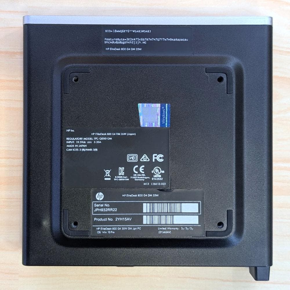 HP FlieDesk 800 G4 ミニPC i5 8th 8G 256G