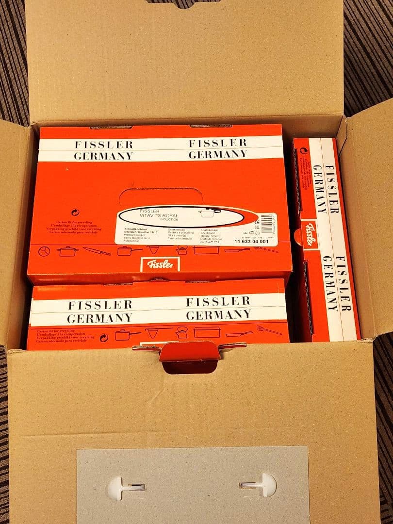 【未使用】Fissler 圧力鍋 ロイヤルシリーズ4.5L スペシャル3点セット