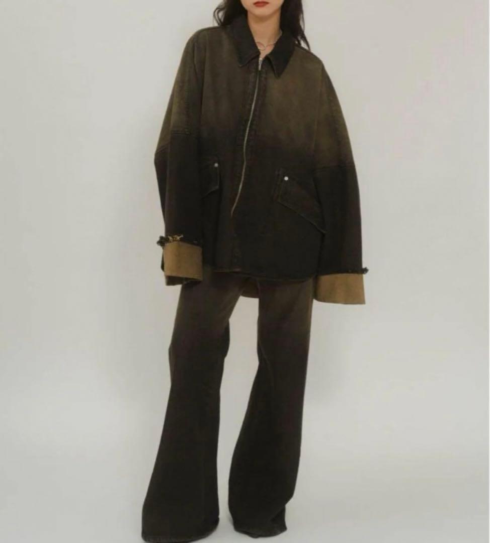 knuth marf denim over shirt jacketセットアップ