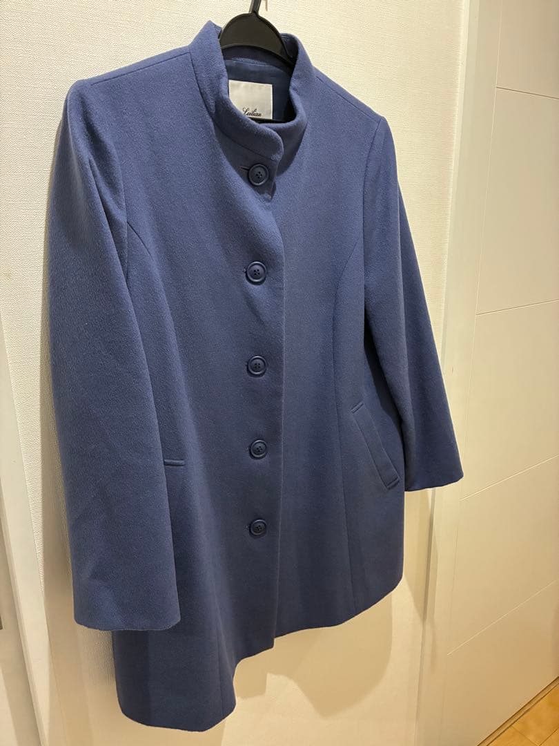 最終価格　2024AWSSレリアンカシミヤスタンドカラーコート深喜毛織 9号