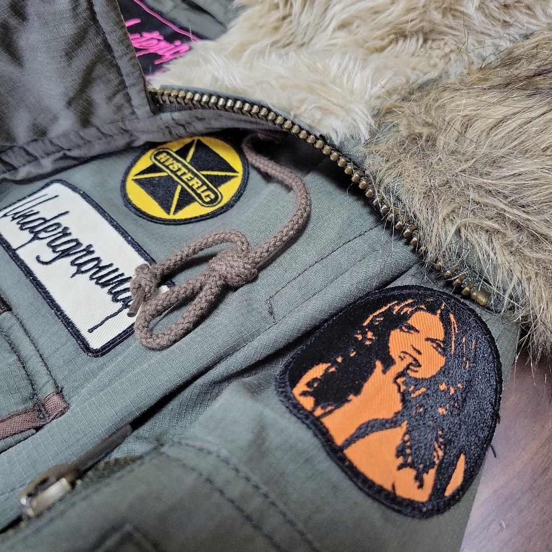 希少品　HYSTERIC GLAMOUR カーキ モッズコート