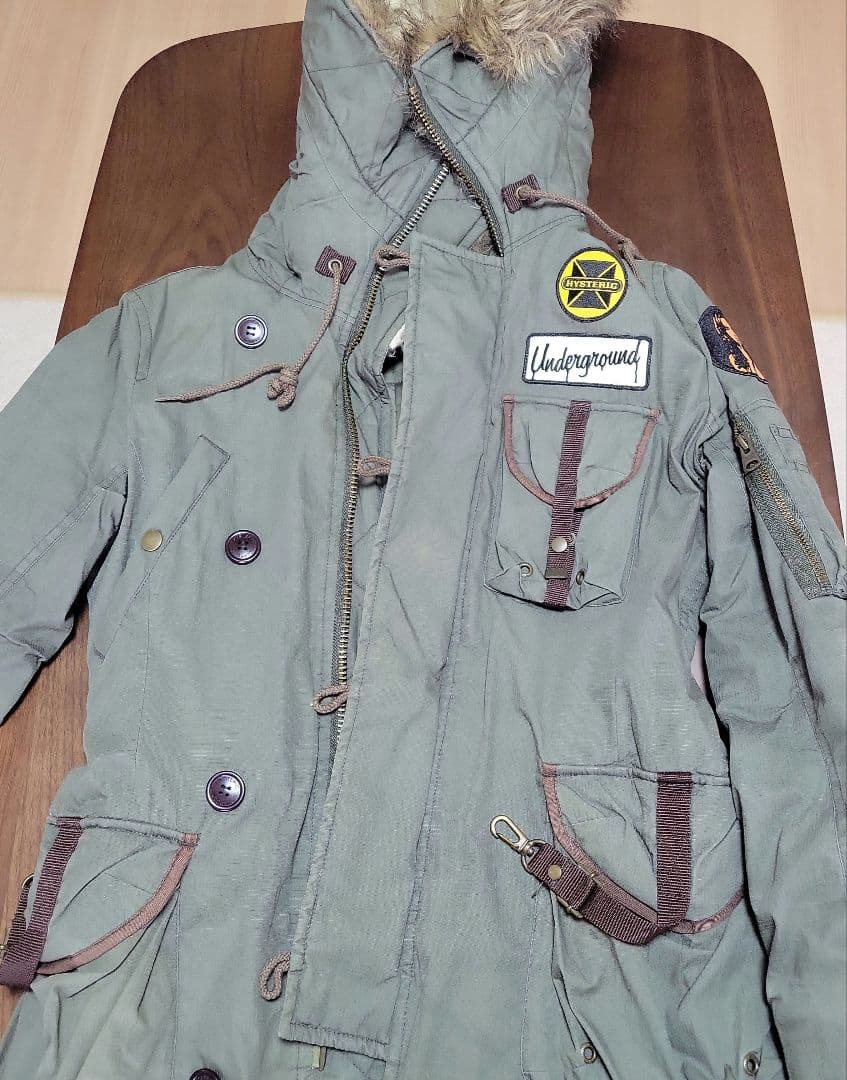 希少品　HYSTERIC GLAMOUR カーキ モッズコート