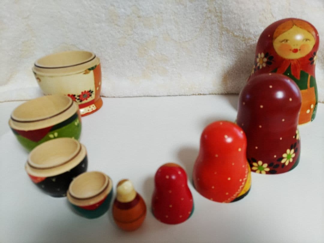 可愛いマトリューシカ ロシアで購入　9個セット