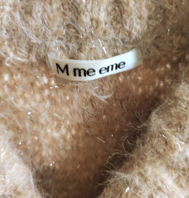 M me eme エムミーエメ　フリンジニットワンピース