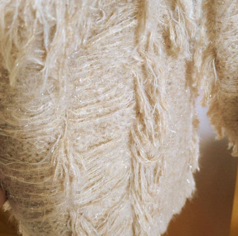 M me eme エムミーエメ　フリンジニットワンピース