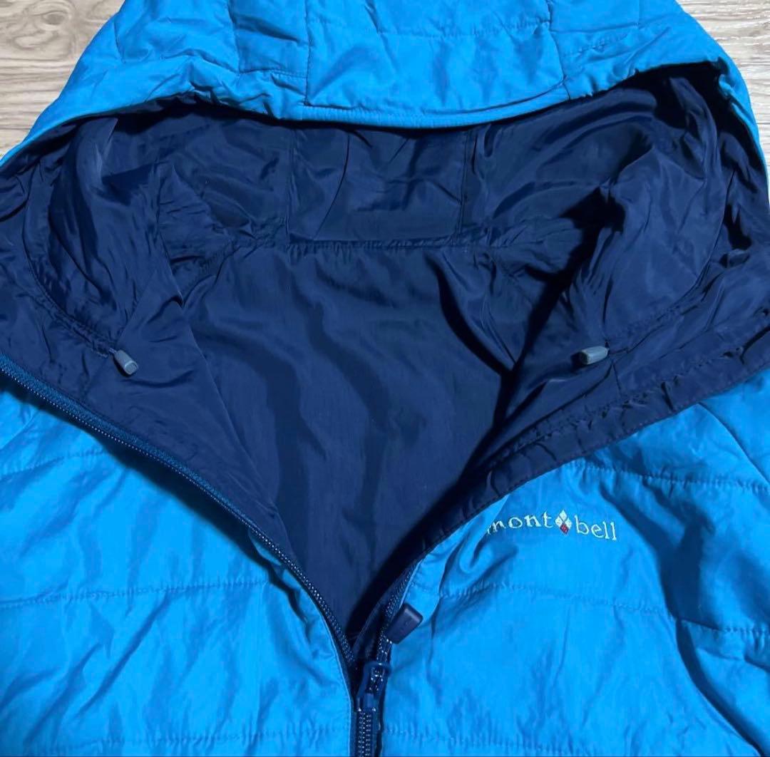 mont-bell リバーシブルダウンパーカー 青