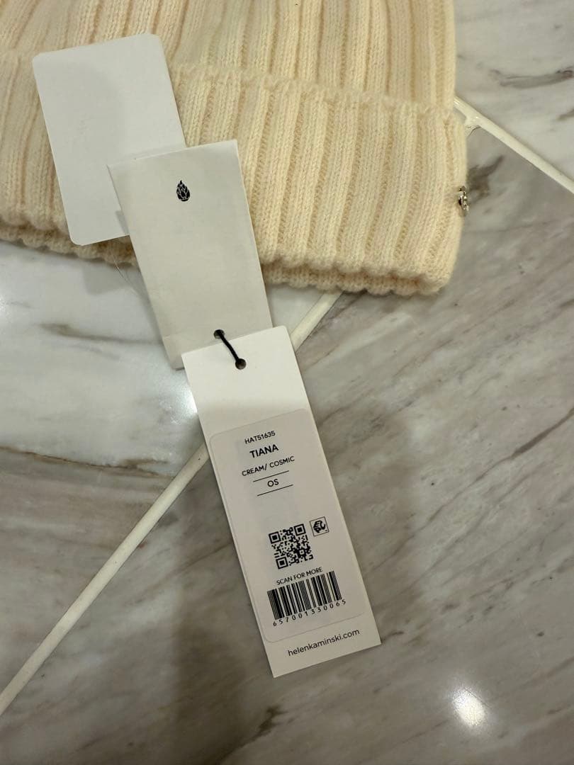 HELEN KAMINSKI TIANA ニット帽 OS クリーム
