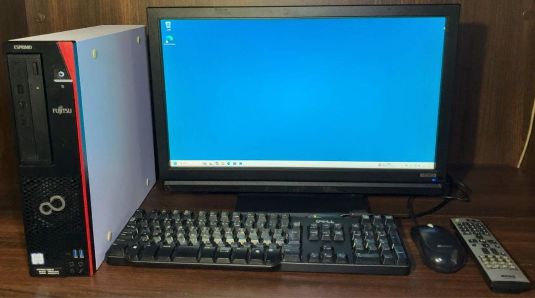 富士通デスクトップ パソコン ESPRIMO I-O DATA モニター セット
