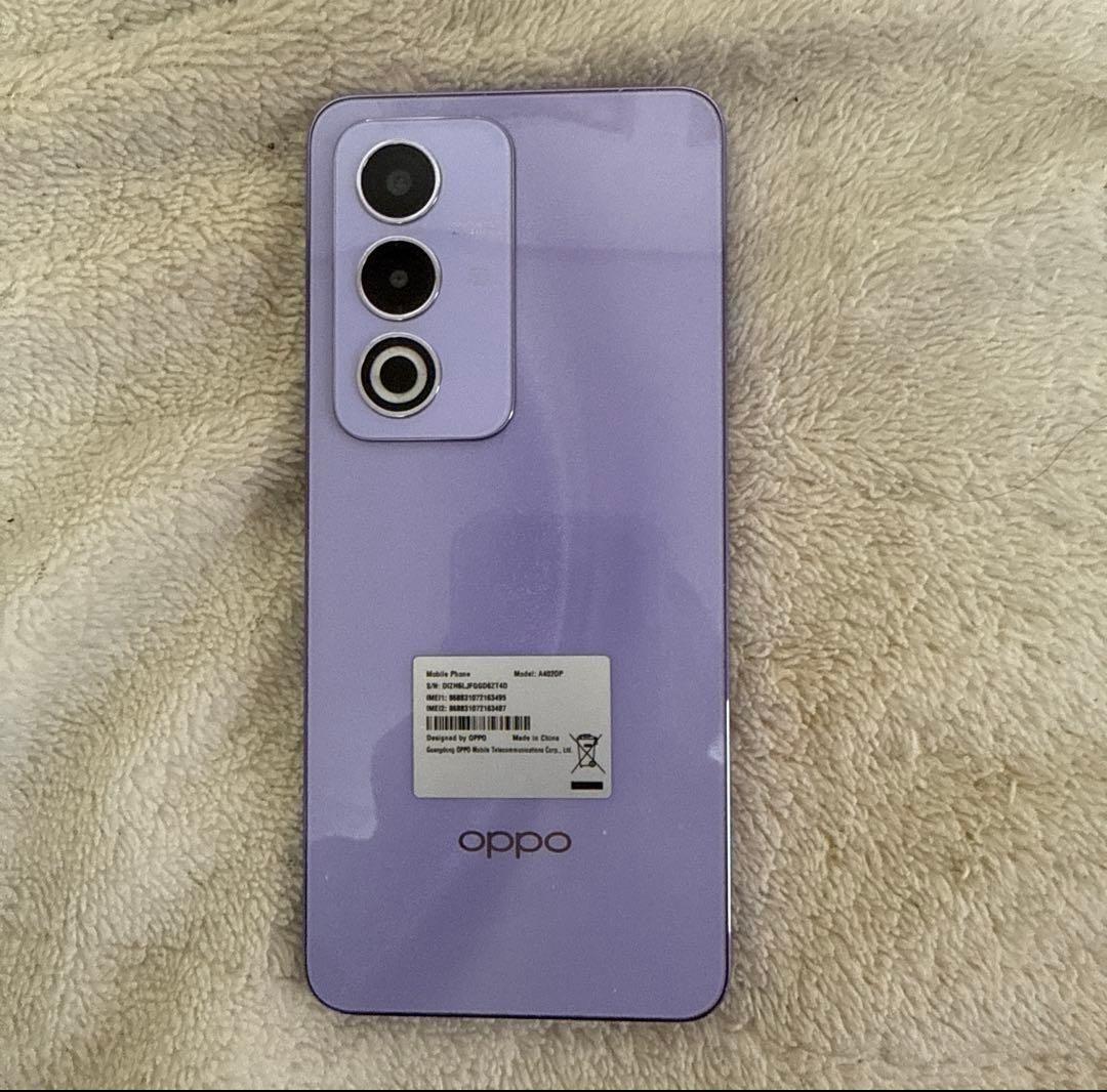 OPPO A3 5G パープル 本体 + ケース