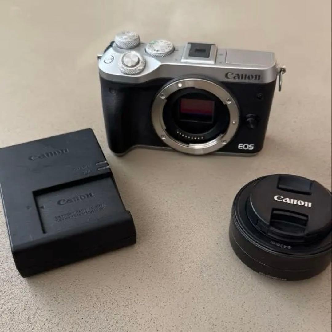 Canon EOS M6ミラーレスカメラ パンケーキレンズセット