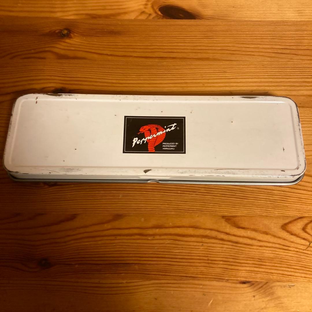 80年代当時物PEPPERMINT ペパーミント缶ペンケース3個セットロカビリー