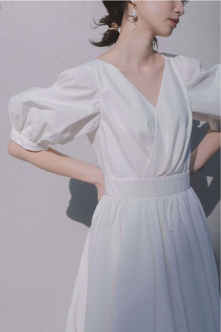 kaene タフタカシュクールドレス　36