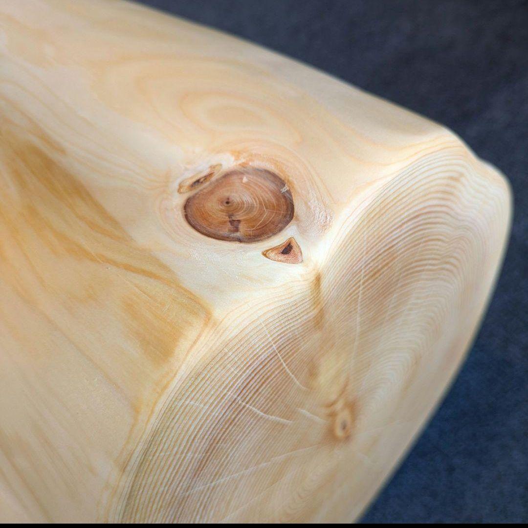 天然ヒバ　切り株　丸太　椅子　スツール　テーブル　高さ約33㎝