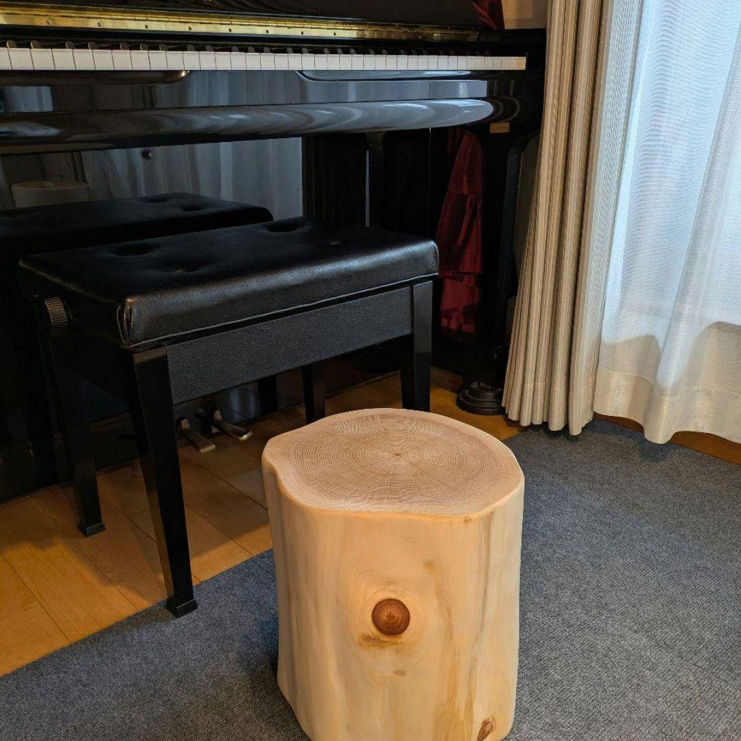 天然ヒバ　切り株　丸太　椅子　スツール　テーブル　高さ約33㎝