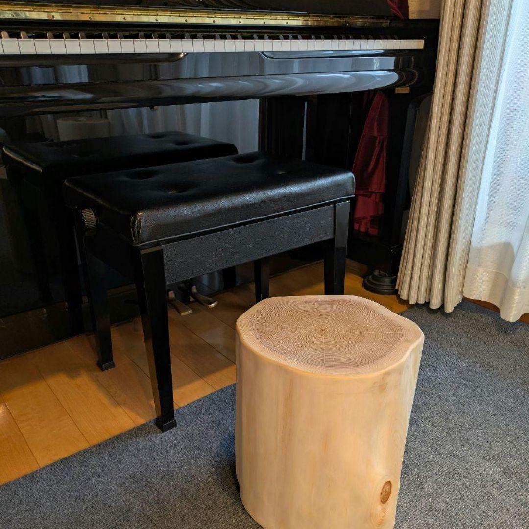 天然ヒバ　切り株　丸太　椅子　スツール　テーブル　高さ約33㎝