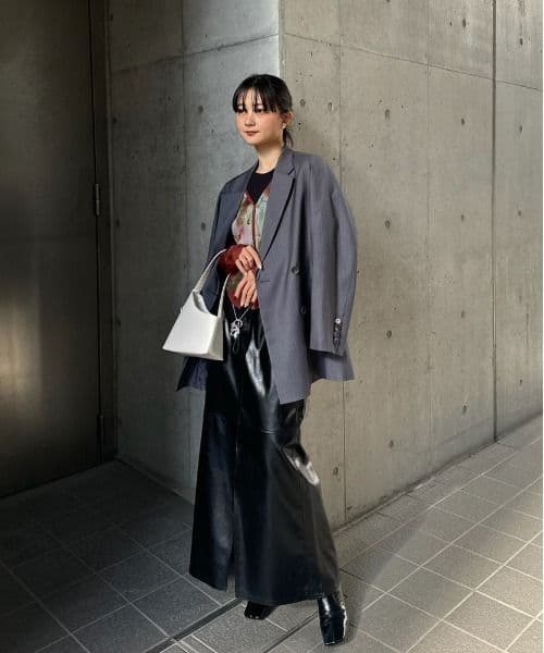 2WAY SMOKE FLOWER SHEER TOP　ameri