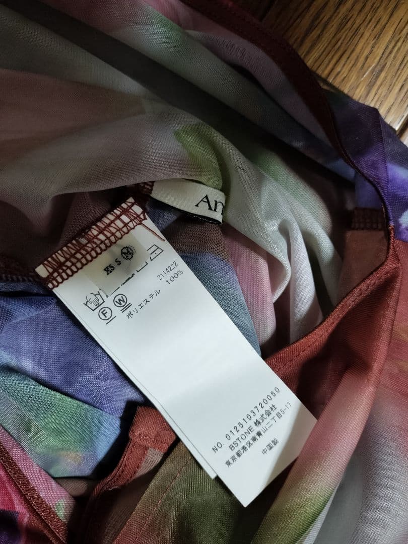 2WAY SMOKE FLOWER SHEER TOP　ameri