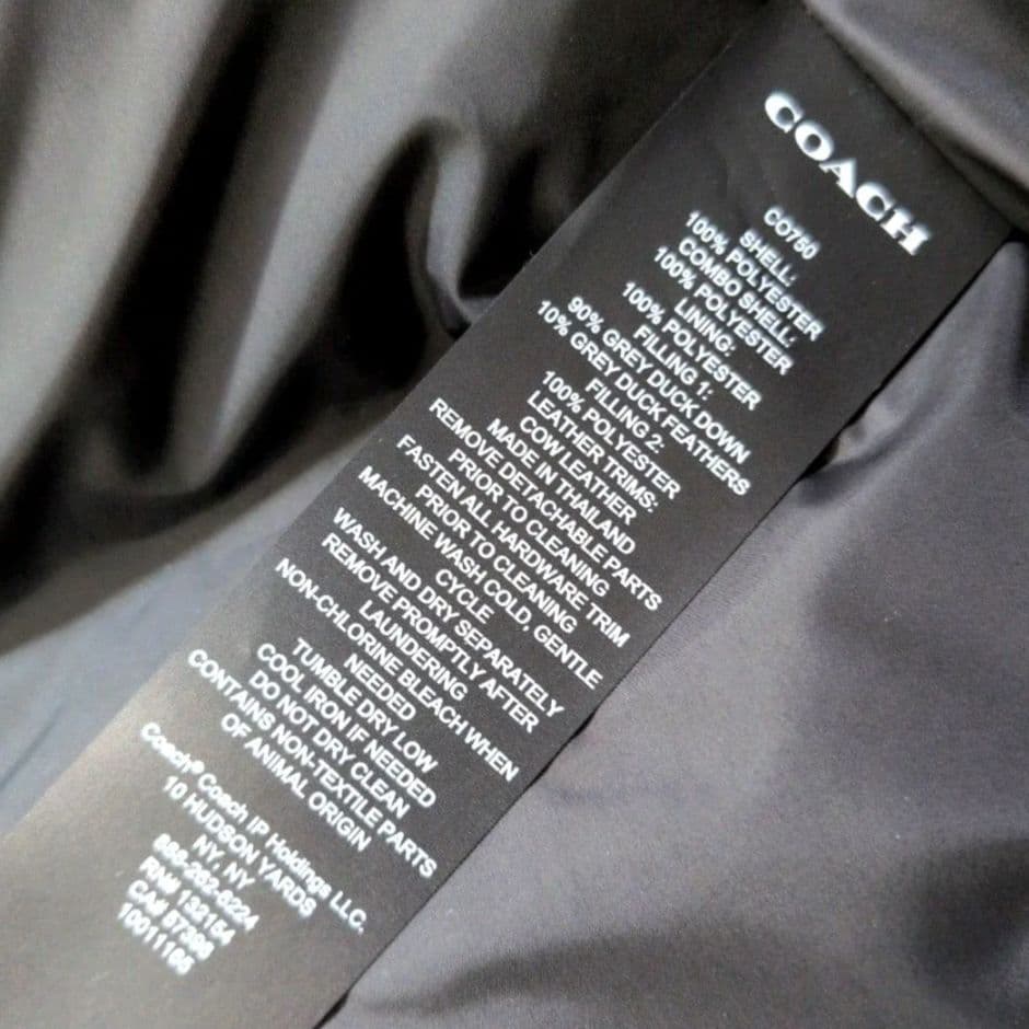 【極美品】COACH コーチ シグネチャー ダウンベスト XL 黒 メンズ