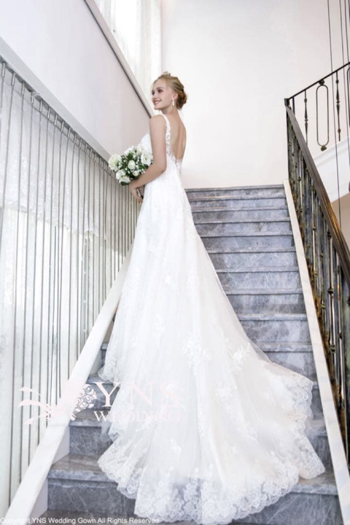 2wayタイプAライン ウェディングドレス オフホワイト