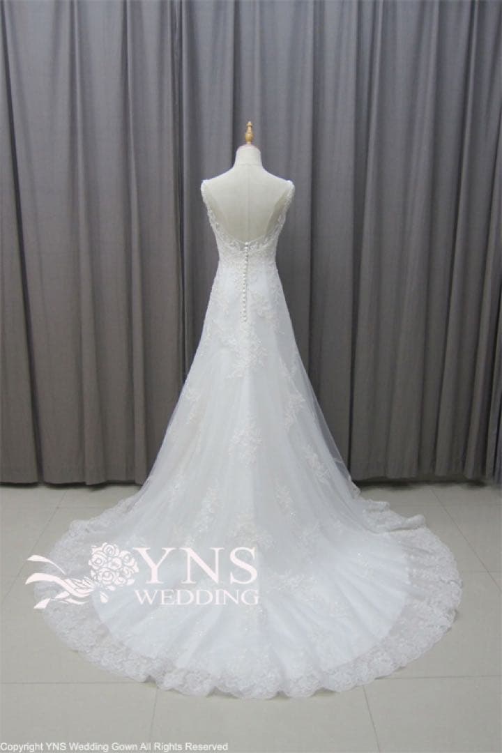 2wayタイプAライン ウェディングドレス オフホワイト