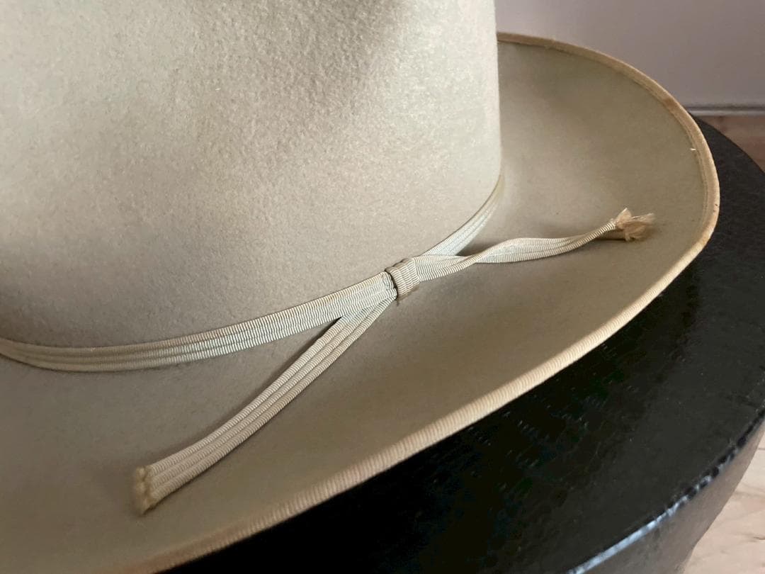 ステットソン　ハット　ビンテージ　50s　ベージュ　ジョニーデップ　ウエスタン