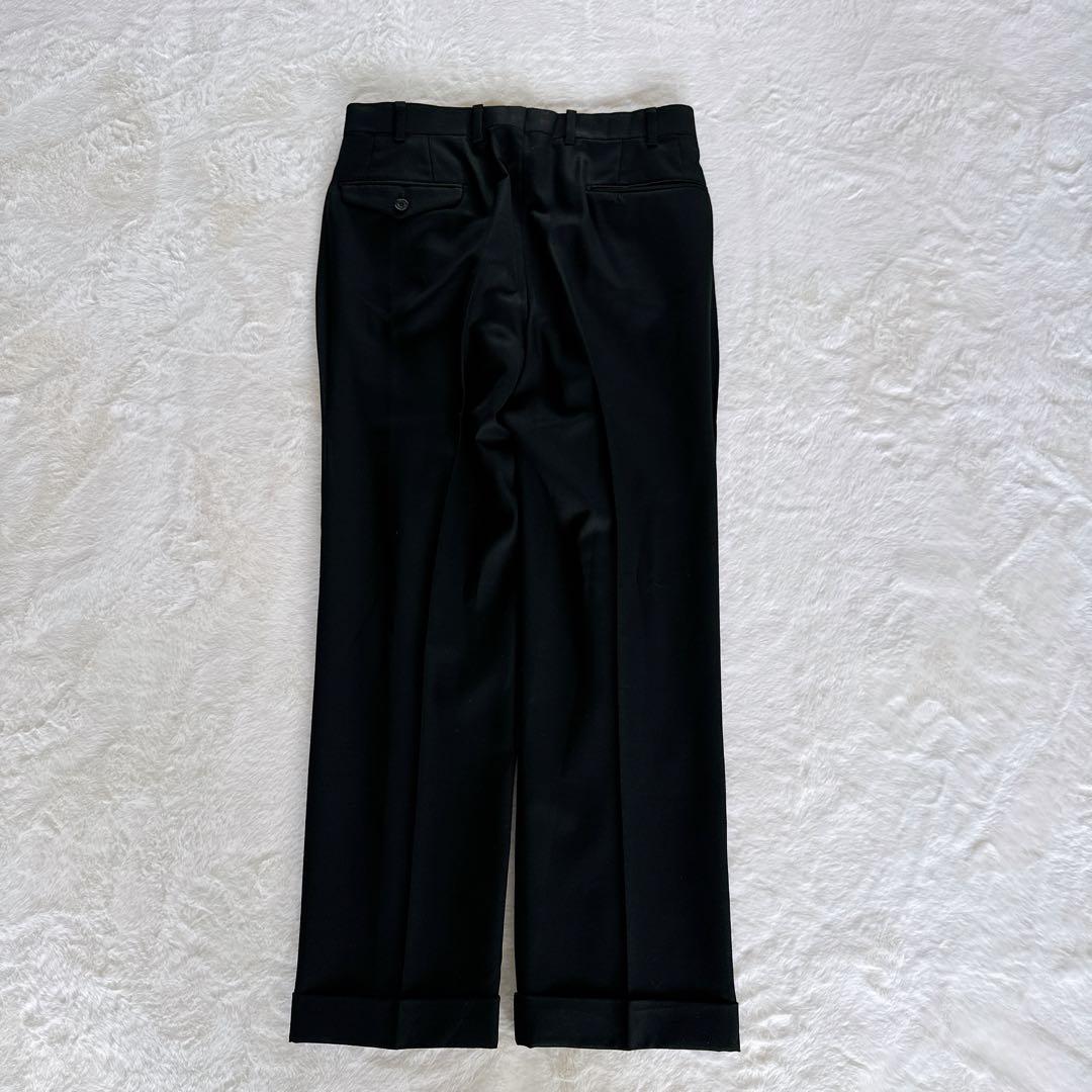 【バーバリーブラックレーベル】スーツ 3ピース 黒 38 Super 120's