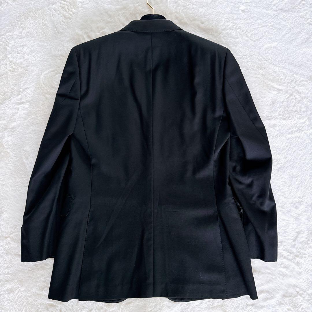 【バーバリーブラックレーベル】スーツ 3ピース 黒 38 Super 120's