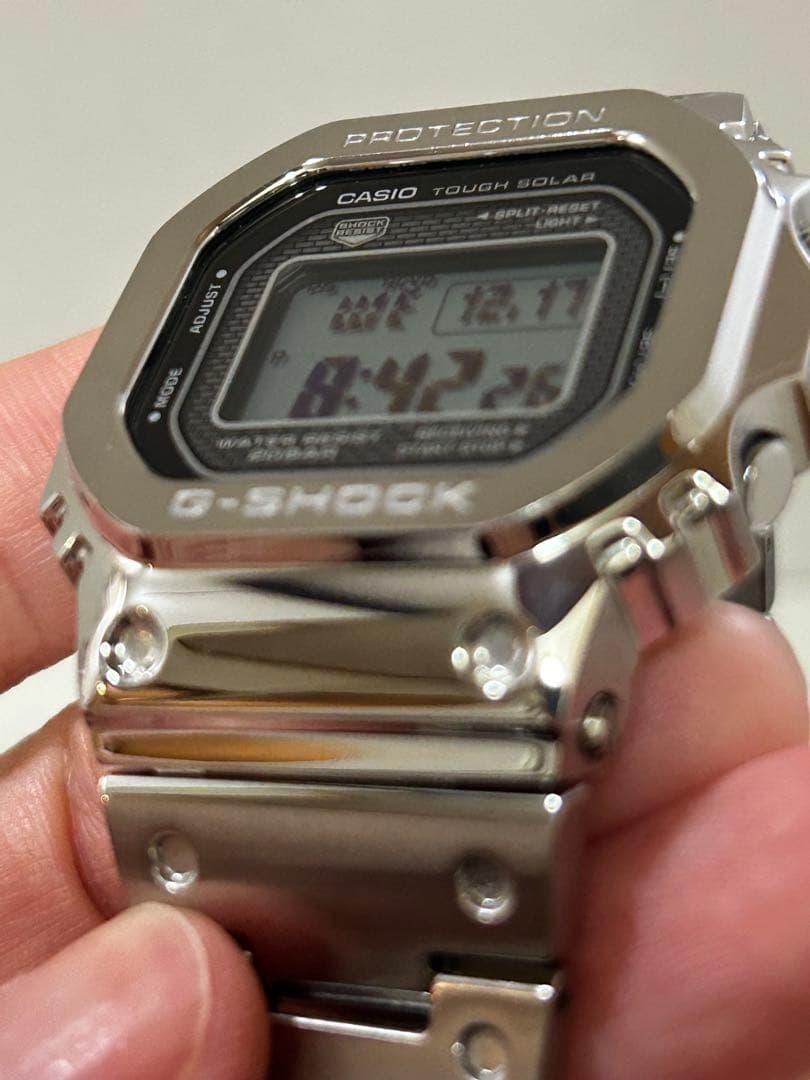 【極美品】G-SHOCK GMW-B5000D-1JF フルメタル シルバー