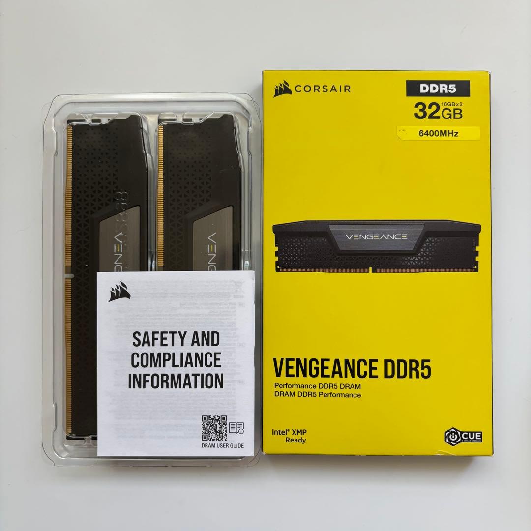 メモリー CORSAIR VENGEANCE DDR5 32GB 6400MHz