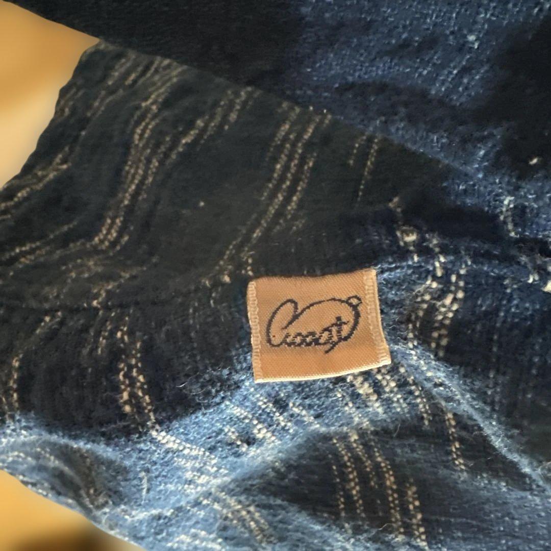 ウサトの服　ハンドメイド ネイビージャケット