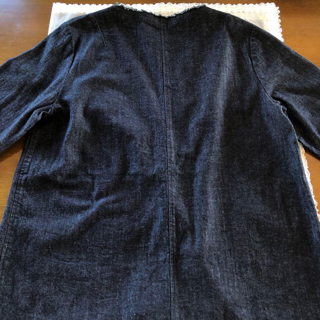 新品　エムアンドキョウコ　レディース　洗える　デニム　ジャケット　ライトアウター