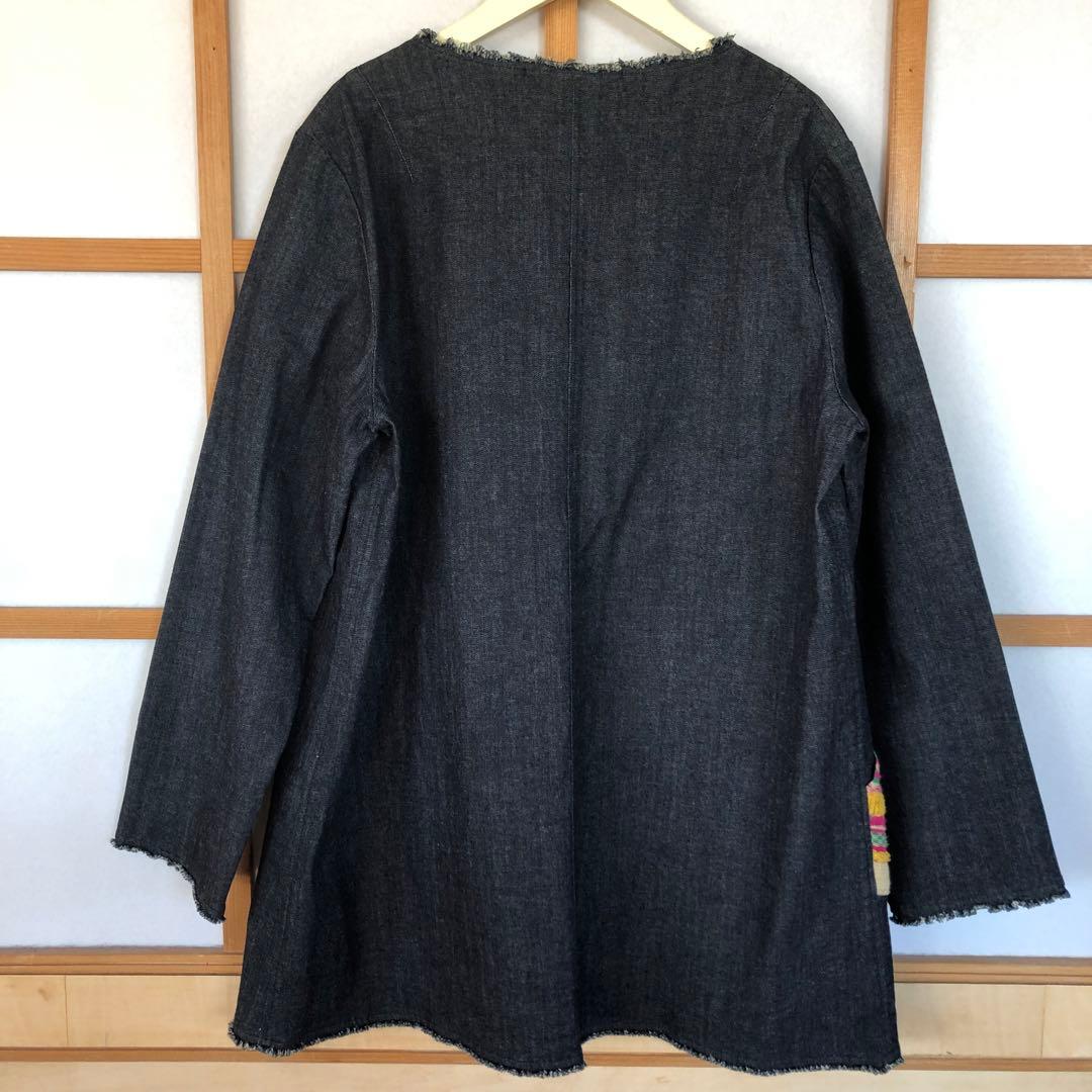 新品　エムアンドキョウコ　レディース　洗える　デニム　ジャケット　ライトアウター