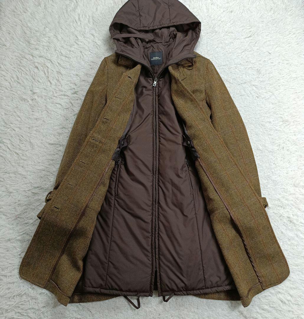美品✨MAXMARA ミックスツイードコート　インナーコート付　3way　40