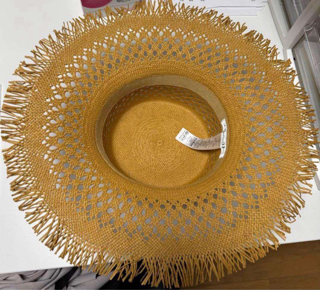 DIOR 麦わら帽子 ベージュ 9/7まで、お値下げします☆