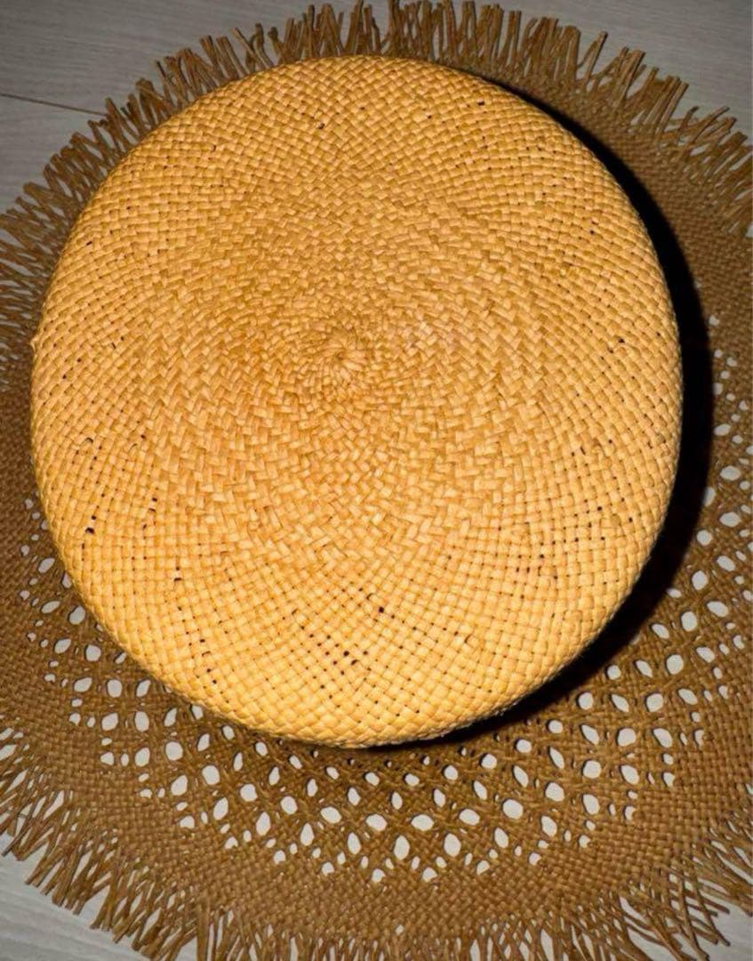 DIOR 麦わら帽子 ベージュ 9/7まで、お値下げします☆