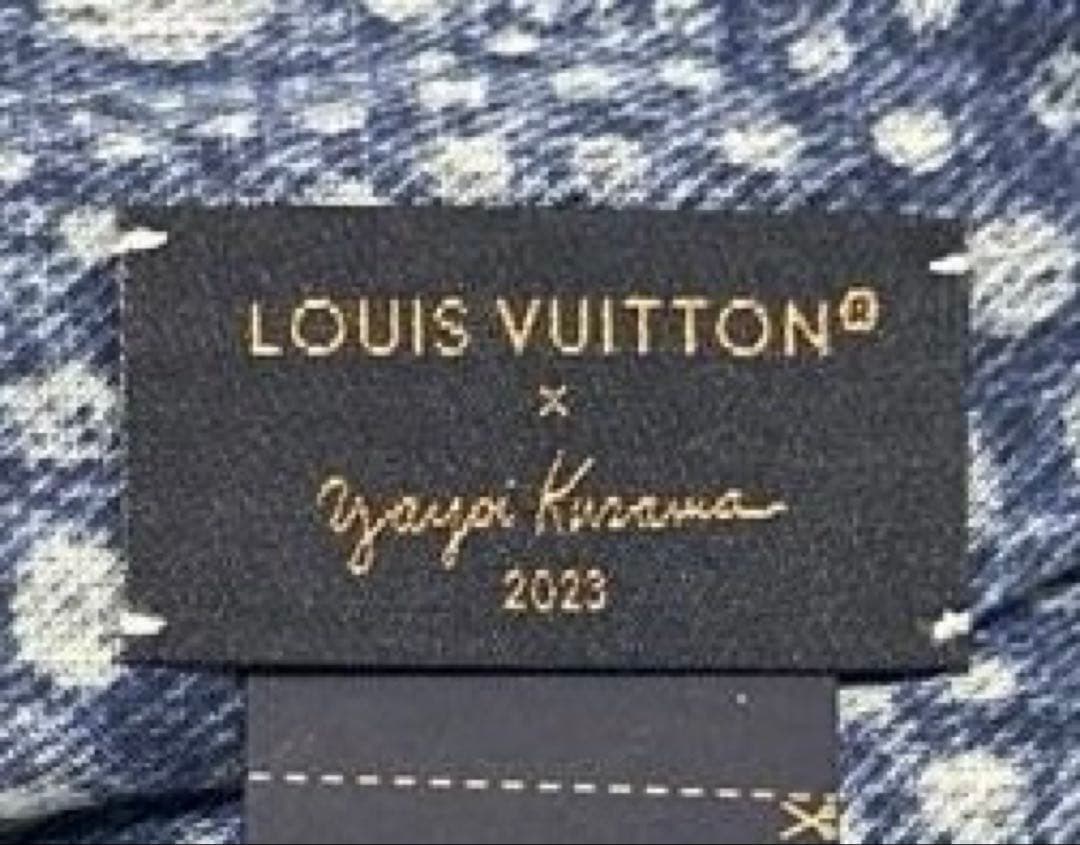 ルイヴィトン × 草間彌生 メンズ ストール 未使用品 レア スカーフ