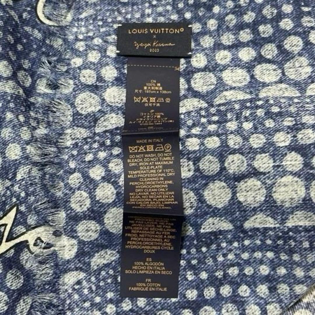 ルイヴィトン × 草間彌生 メンズ ストール 未使用品 レア スカーフ