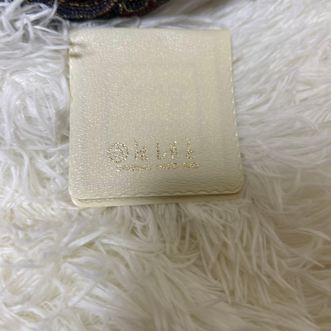 【極美品】ビーズ　ハンドバッグ　LUMY はしもと　パーティー　モルティ